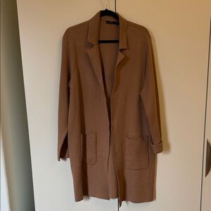 Women's RDI Camel Knit Sweater Coat